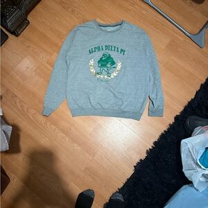 Gray Alpha Delta Pi Men's Sweater